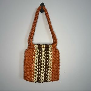 Vintage macramé purse‎